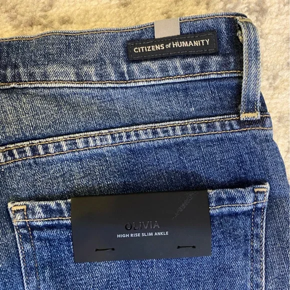 Embroidered Citizens of humanity skinny jeans never worn with tags! Size 26
